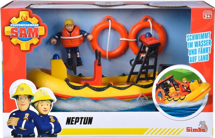 Productafbeelding Simba Brandweerman Sam Neptunus reddingsboot met figuur