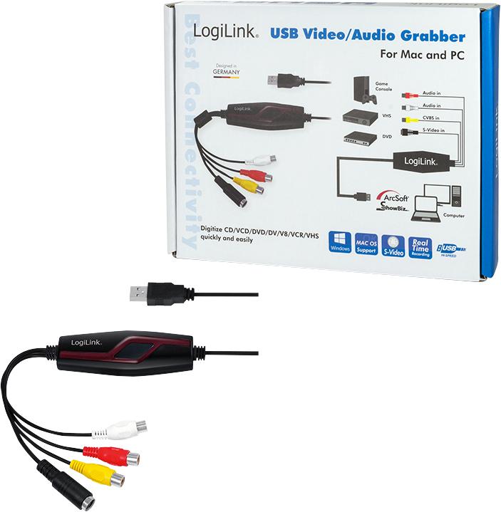Image du produit LogiLink Carte d'acquisition vidéo/audio (USB 2.0, signal TV analogique)