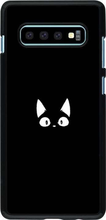Actual product image PhoneLook Cover Funny cat on black (Samsung Galaxy S10+)