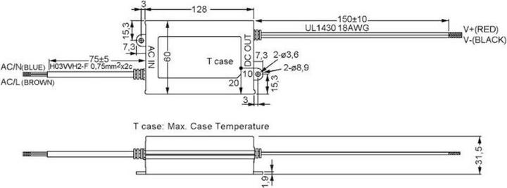 Actual product image MeanWell LED driver constant current