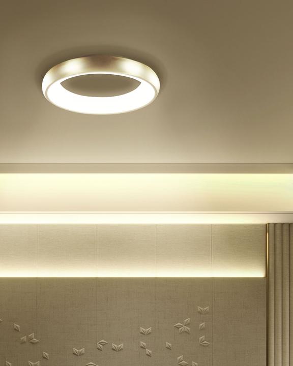 Produktbild Beliani Deckenleuchte LED gold Ringform ATARAN (2100 lm)