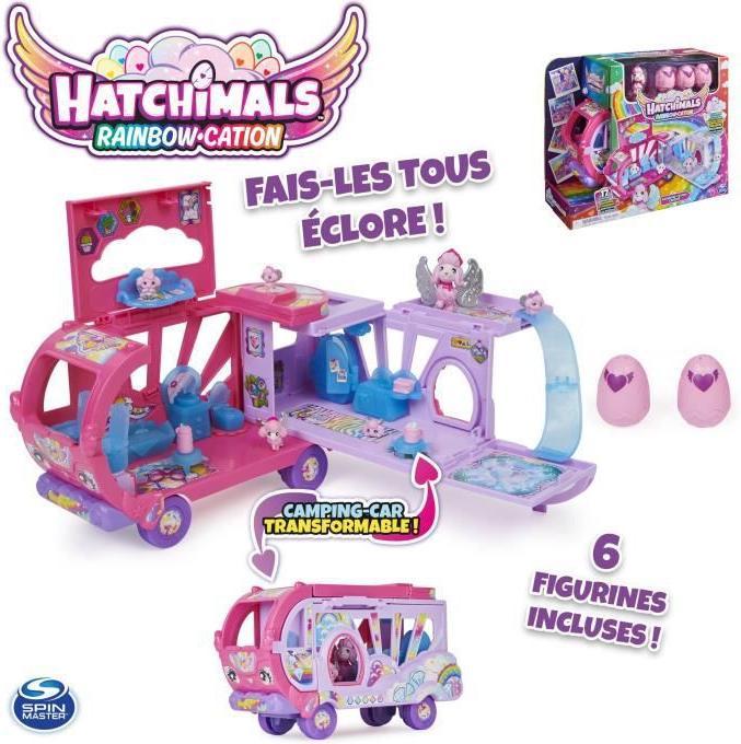 Produktbild Hatchimals Rainbowcation Camper, Wohnmobil-Spielset mit 6 CollEGGtibles-Figuren und Zubehör