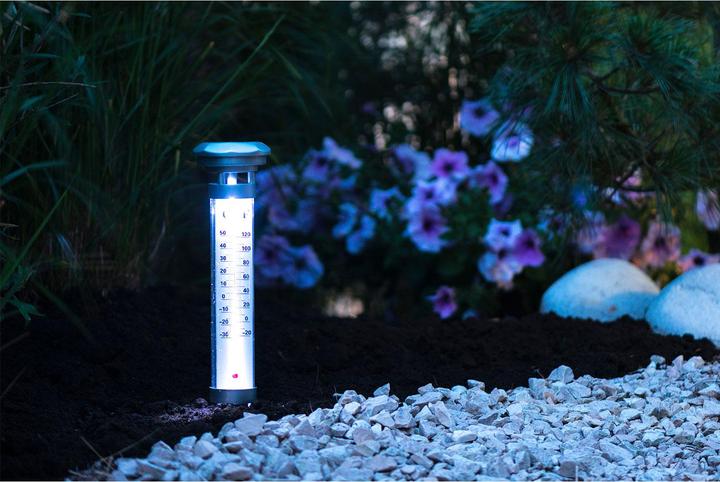 Actual product image Grundig Solar LED lamp with thermometer