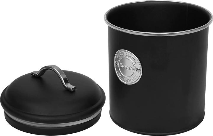 Actual product image Mojawo Metal Storage Jar with Lid Ø13,5xH18cm 1,5L Biscuit Tin (1.50 l)