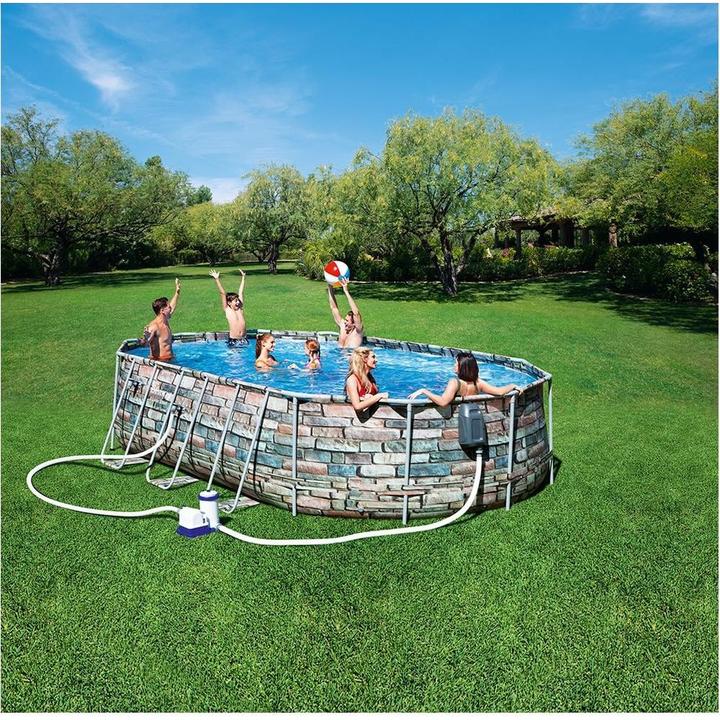 Produktbild Bestway Pool Power Steel Comfort Jet Series Set 610 (610 x 366 x 122 cm)