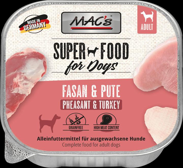 Image du produit MAC's DOG Fasan & Pute (Adulte, 11 pcs, 150 g)