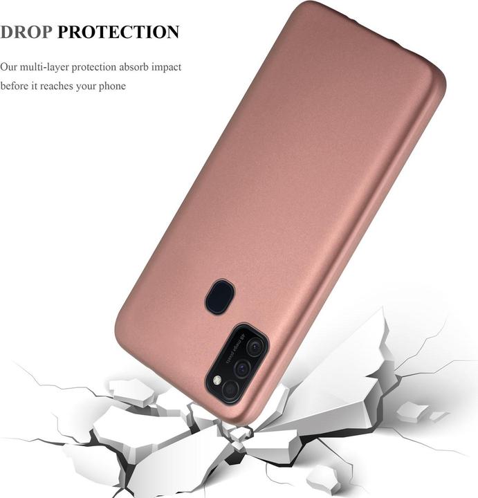 Image du produit Cadorabo Couverture métallique mate TPU (Samsung Galaxy M21, Samsung Galaxy M30s)