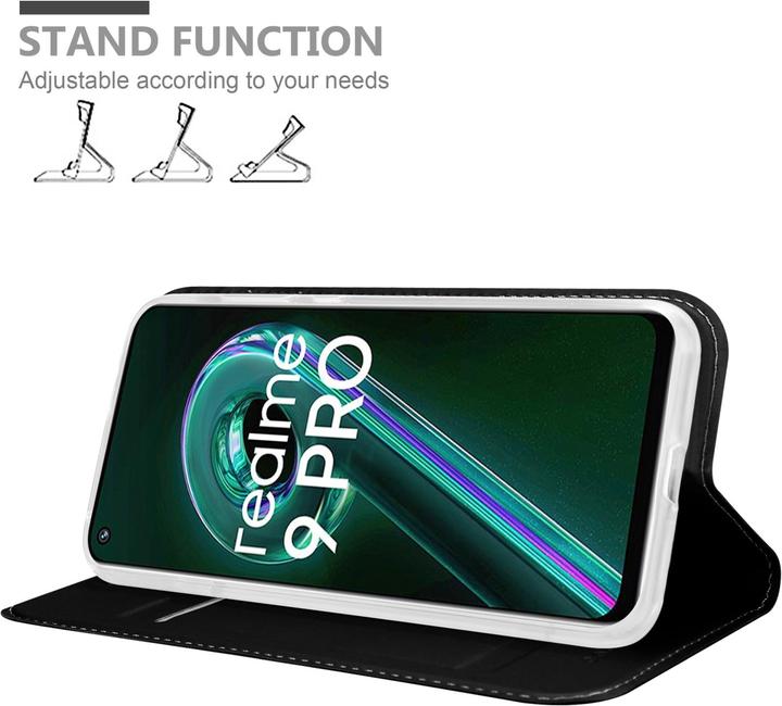Produktbild Cadorabo Classy Book Hülle für Realme 9 5G / 9 PRO / V25 / Q5 / OnePlus Nord CE 2 LITE 5G (Realme 9 Pro+, Vivo V25, OnePlus Nord CE 2 Lite 5G)