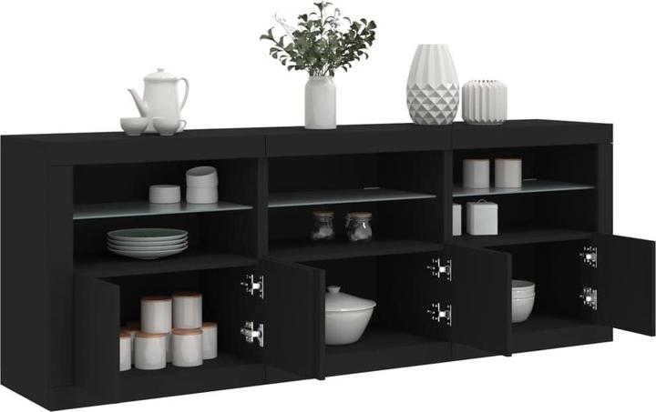 Actual product image VidaXL Sideboard mit LED-Leuchten (181.5 x 37 x 67 cm)