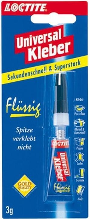 Produktbild Henkel Loctite UniversalKleber Flüssig, Einzelprodukt, 3g (15 g)
