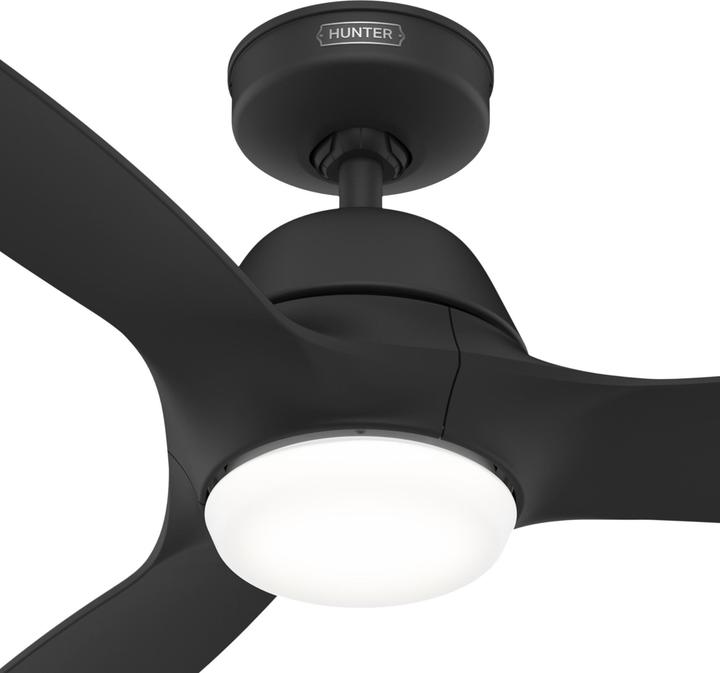 Produktbild Hunter Fans DC Deckenventilator Calabasas Schwarz mit LED (40 dB)