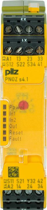 Actual product image Pilz 750124 PNOZ s4.1 24VDC 3 n/o 1 n/c