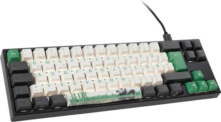 Ducky Miya Pro Panda V2 Edition TKL Gaming-Tastatur MX-Braun – Weiss (DE, Kabelgebunden)