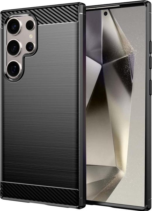 Image du produit Screenguard Étui Carbon Brushed Soft TPU (Samsung Galaxy S24 Ultra)