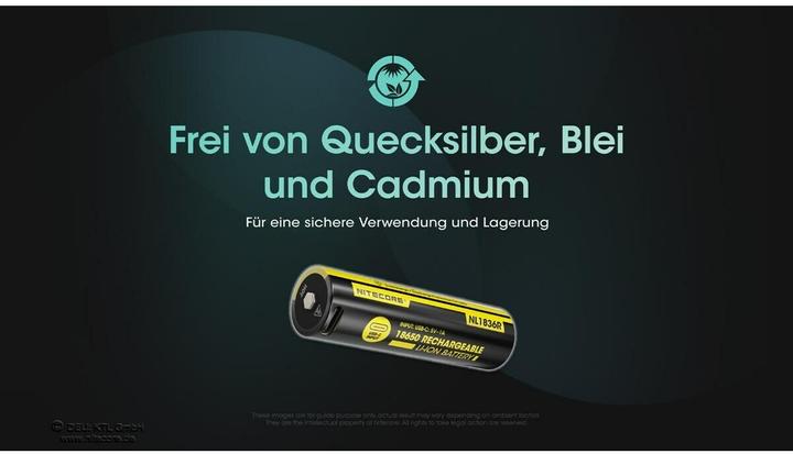 Produktbild Nitecore Li-Ion Akku Typ 18650 - 3600mAh - NL1836R