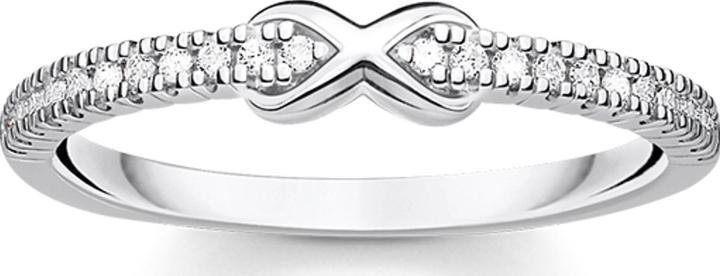 Image du produit Thomas Sabo Bague Infinity avec pierres blanches en argent (50, Argent 925)