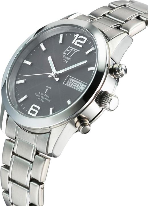 Actual product image ETT EGS-11247-22M Solar Drive Radio Control Watch Gobi Men's Watch 40mm 10ATM (Analogue wristwatch, Radio-controlled clock, 40 mm)