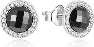 Actual product image Beneto Stylish silver earrings studs AGUP2345L (L)