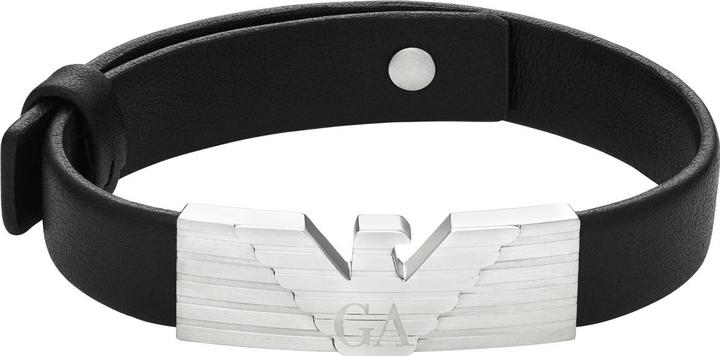Emporio Armani EGS3075040 Armband (25.80 cm, Edelstahl, Leder)
