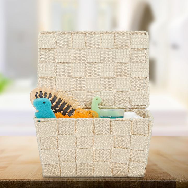 Produktbild Relaxdays Aufbewahrungskorb (1 x, 19.5 x 14.5 x 10.5 cm)