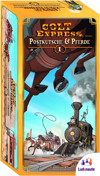 Actual product image Asmodée Colt Express: Postkutsche und Pferde (German)