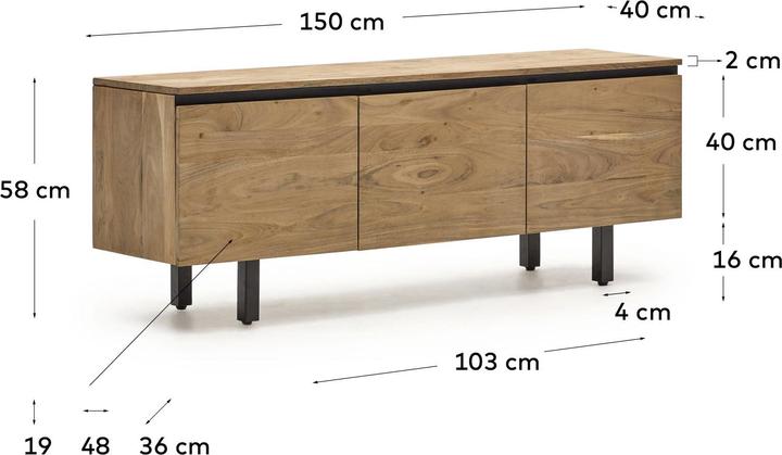 Immagine prodotto Kave Home Uxue (40 x 150 cm)