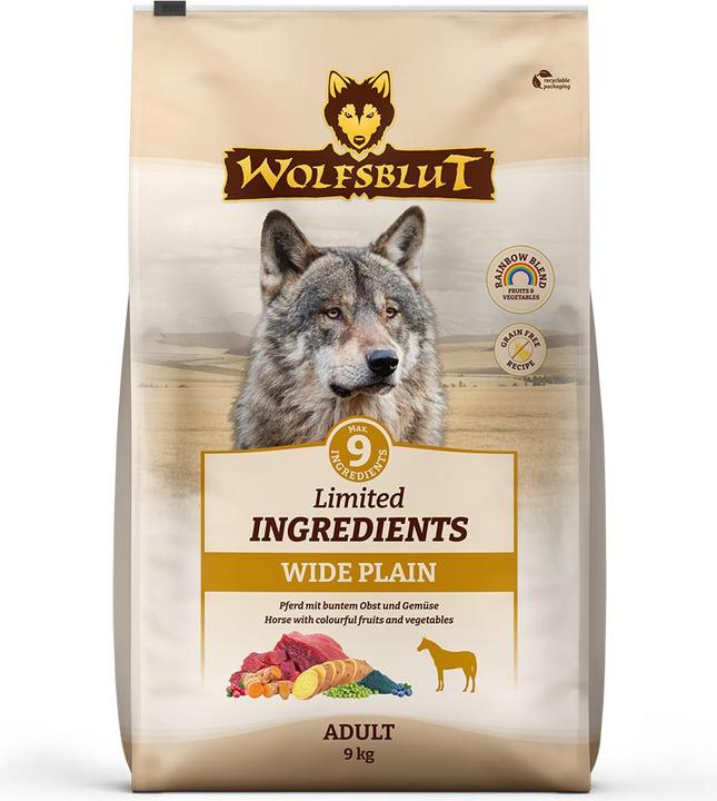 Produktbild Wolfsblut Limited Ingredients Adult Wide Plain für Hunde 9 kg (Adult, 1 Stk., 9000 g)