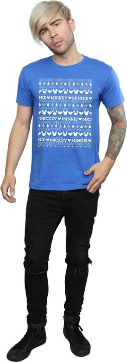 Produktbild Disney Mickey And Minnie Christmas Fair Isle TShirt (3XL)