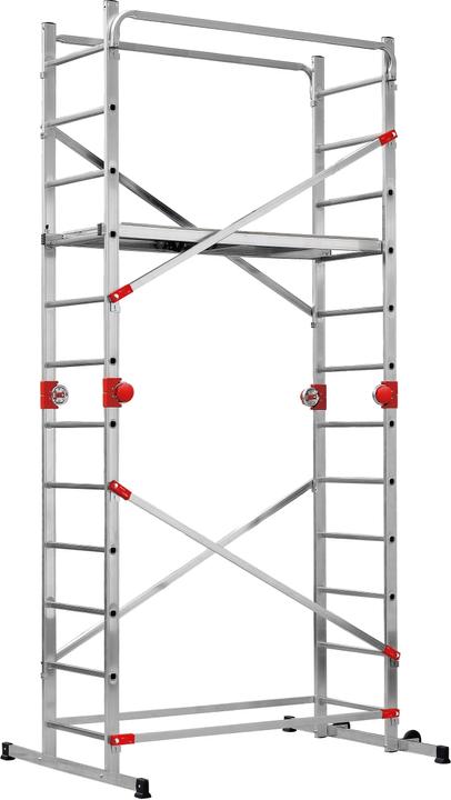 Produktbild Hailo G60, Aluminium-Multifunktionsgerüst, 2 x 12 (Mehrzweckleiter, 136 cm)