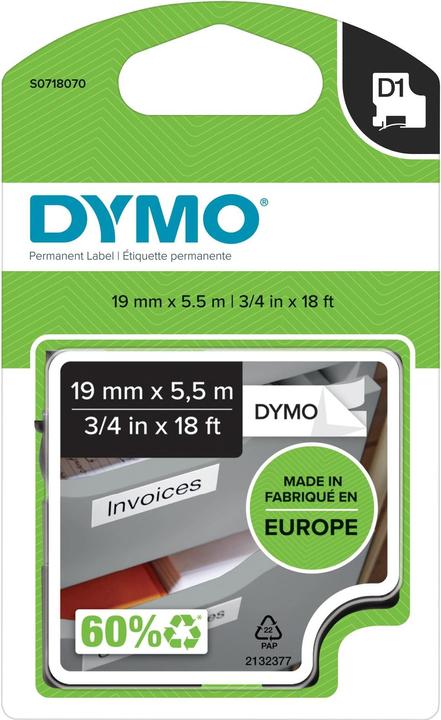 Produktbild Dymo S0718070 (1.90 cm, Schwarz)