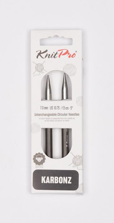 Actual product image Knitpro Interchangeable circular knitting needles KARBONZ