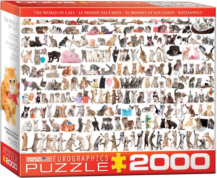 Produktbild Eurographics Welt der Katzen (2000 Teile)