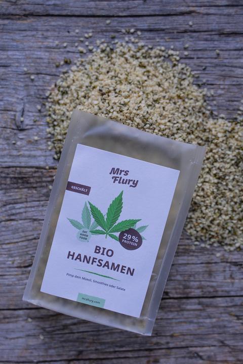 Actual product image Mrs Flury Organic hemp seeds from Austria (300 g)