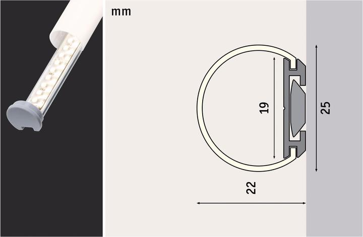 Actual product image Paulmann Tube profile (200 cm, Indoor)