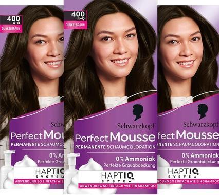 Produktbild Schwarzkopf Perfect Mousse Schaumcoloration (400 Dunkelbraun)