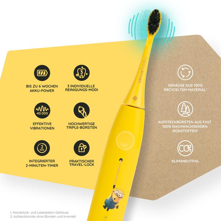 Actual product image happybrush Sonic toothbrush Minion ECO V3 (Sonic toothbrush)