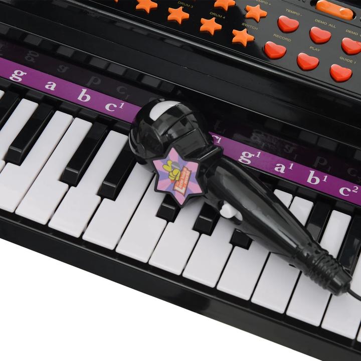 Immagine prodotto Homcom Pianoforte per bambini con microfono (Inglese, Tedesco)