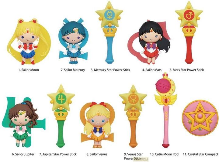 Monogram Int. Sailor Moon 3D PVC-Taschenanhänger Series 4 Display (24)
