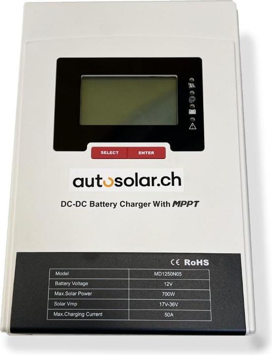 Produktbild Autosolar Solar MPPT-Laderegler und Ladebooster 50A