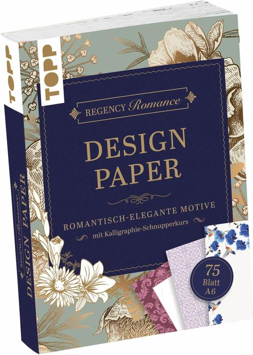 Produktbild Riemer:Regency Romance Design Paper Blo (A6, Kariert, Harter Einband)