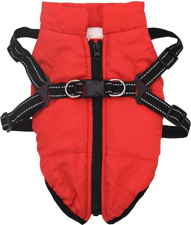 Produktbild VidaXL Hundemantel mit Geschirr Wasserdicht Reflektierend (32, Hundemantel)