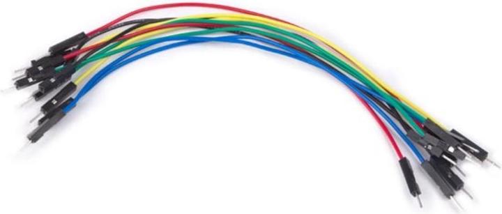 Actual product image Velleman CONNECTOR SET - PLUG TO PLUG - 1-PIN - 5.9" (15 cm) - 10 pcs.