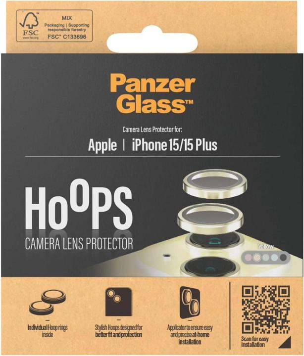 Image du produit PanzerGlass Hoops Camera Lens Protector (1 pièce(s), Apple iPhone 15)