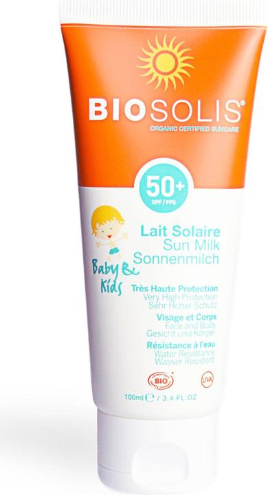 Biosolis Bébés et enfants (Lait solaire, SPF 50, 100 ml, 151 g)