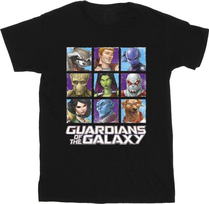 Actual product image Guardians of the Galaxy Mens Character Squares T-Shirt (L)