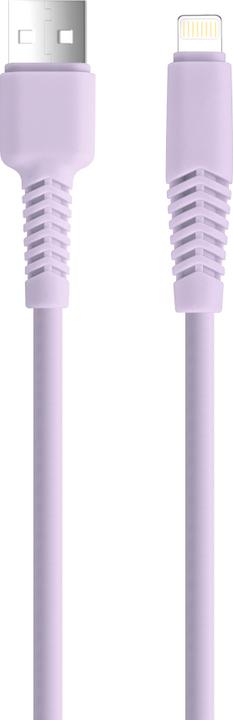 Image du produit Setty câble USB - Lightning 1,5 m 2,1A KSA-L-1.529 lilas (1.50 m, USB 3.2 Gen 1)