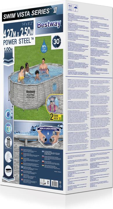 Produktbild Diverse Hardware Bestway Power Steel Swimmingpool-Set 427x250x100 cm (427 x 250 x 100 cm)
