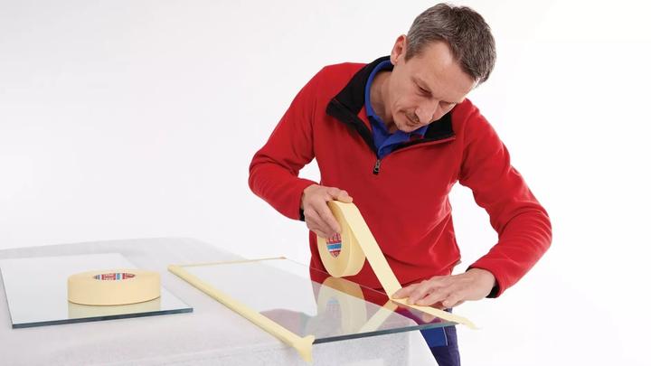 Image du produit tesa Bande de crêpage krepp® 4322 fortement crêpée chamois Longueur 50 m Largeur 50 mm (50 mm)