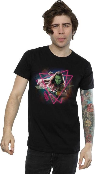 Actual product image Mens Guardians Of The Galaxy Neon Gamora T-Shirt (XL)