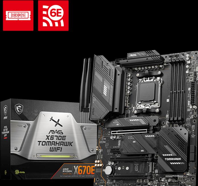 Produktbild MSI MAG X670E TOMAHAWK WIFI (AM5, AMD X670E, ATX)
